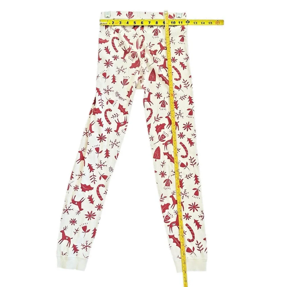 Hanna Andersson unisex Christmas Pajama set Long Sleeve Candy Cane Size 12